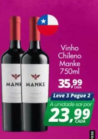 Delta Supermercados Vinho chileno manke oferta