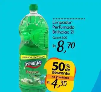 Giassi Supermercados Limpador perfumado brilholac 50% de desconto na 2a unidade oferta