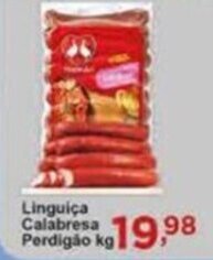 Rossi Supermercado Linguica calabresa Perdigao 1kg oferta