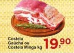 Rossi Supermercado Costela Gaucha ou Costela minga 1kg oferta