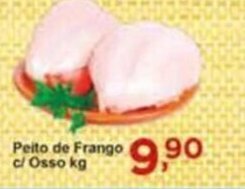 Rossi Supermercado Peito de Frango c/ Osso 1kg oferta