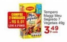 Rossi Supermercado Tempero Maggi Meu Segredo 7 Vegetais 49g oferta