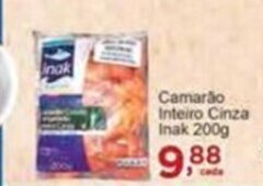 Camarao Inteiro Cinza Inak 200g