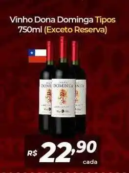 Atakarejo Vinho dona dominga tipos exceto reserva oferta
