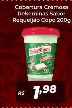 Atakarejo Cobertura cremosa rekeminas sabor requeijão copo oferta