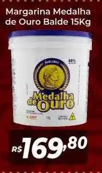 Margarina medalha de ouro balde