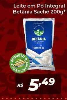 Atakarejo Leite em pó integral betânia oferta