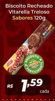 Atakarejo Biscoito recheado vitarella treloso sabores oferta