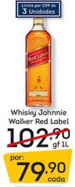 Supermercados Tauste Whisky johnnie walker red label oferta