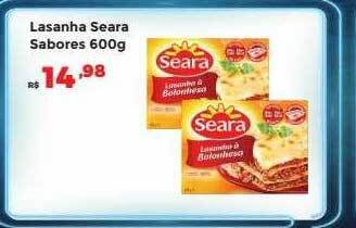 Villarreal Supermercados Lasanha seara sabores oferta