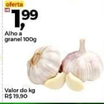 Frangolândia Alho a granel 100g oferta