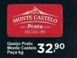 Rossi Supermercado Queijo Prato Monte Castelo Peca 1kg oferta
