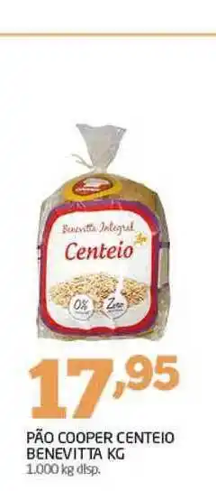 Cooper Pão Cooper Centeio Benevitta 1kg oferta