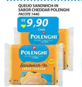 Assaí Atacadista Queijo sandwich-in sabor cheddar polenghi oferta