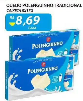 Assaí Atacadista Queijo polenguinho tradicional caixeta oferta