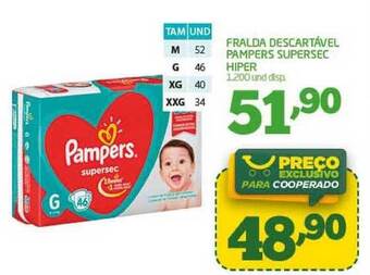 Fralda Descartável Pampers Supersec Hiper