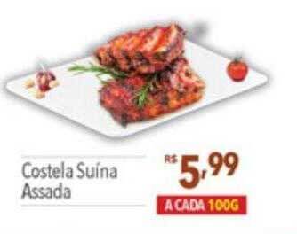Supermercados Condor Costela suina assada oferta