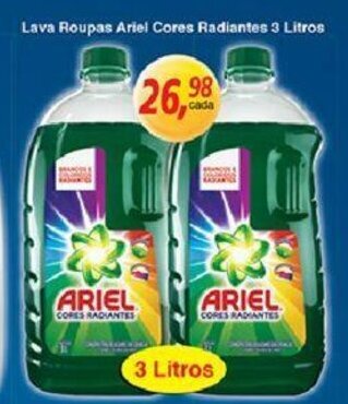Lava Roupas Ariel Cores Radiantes 3L