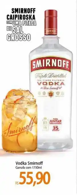 Atacadão Vodka smirnoff oferta