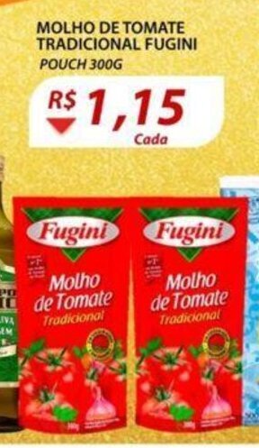 Assaí Atacadista Molho de Tomate Tradicional Fugini 300g oferta