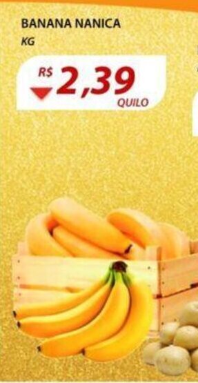 Assaí Atacadista Banana Nanica 1kg oferta