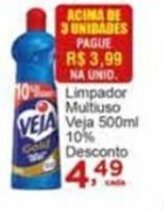 Rossi Supermercado Limpador Multiuso Veja 500ml 10% Desconto oferta