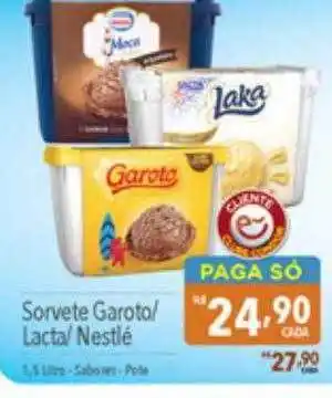 Supermercados Condor Sorvete garoto lacta nestlé oferta