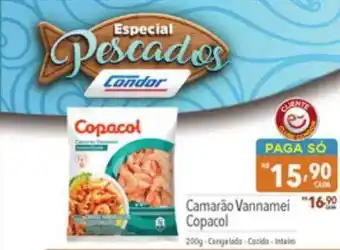 Supermercados Condor Camarão vannamei copacol oferta