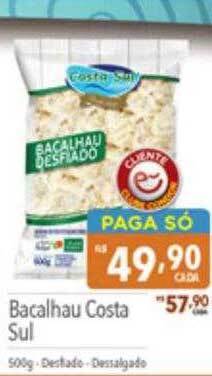 Supermercados Condor Bacalhau costa sul oferta