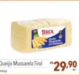 Supermercados Condor Queijo mussarela tirol oferta