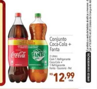 Supermercados Condor Conjunto coca-cola + fanta oferta
