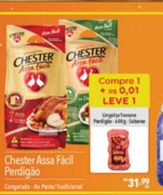 Supermercados Condor Chester assa fácil perdigão oferta