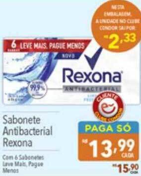 Supermercados Condor Sabonete antibacterial rexona oferta