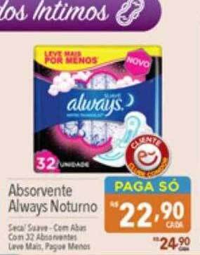 Supermercados Condor Absorvente always noturno oferta