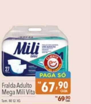 Supermercados Condor Fralda adulto mega mili vita oferta