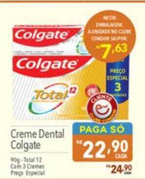 Supermercados Condor Creme dental colgate oferta