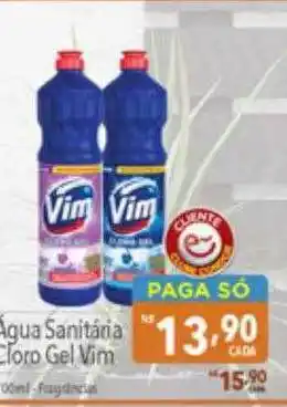 Supermercados Condor Água sanitaria cloro gel vim oferta
