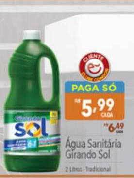 Supermercados Condor Água sanitaria girando sol oferta