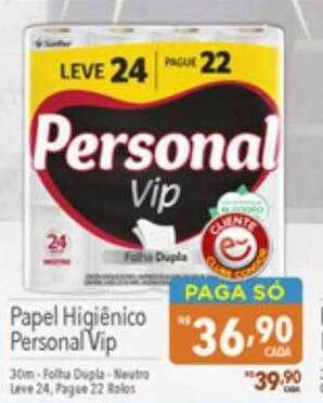 Supermercados Condor Papel higiênico personal vip oferta