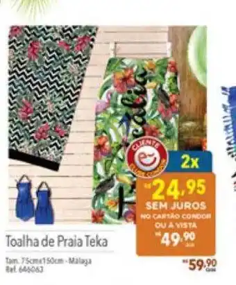 Supermercados Condor Toalha de praia teka oferta
