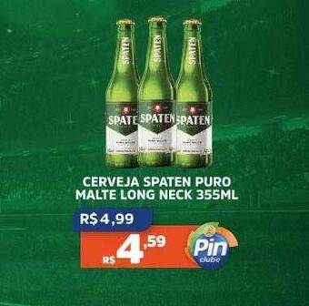 Pinheiro Supermercado Cerveja spaten puro malte long neck oferta