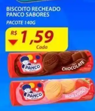 Assaí Atacadista Biscoito Recheado Panco Sabores 140g oferta