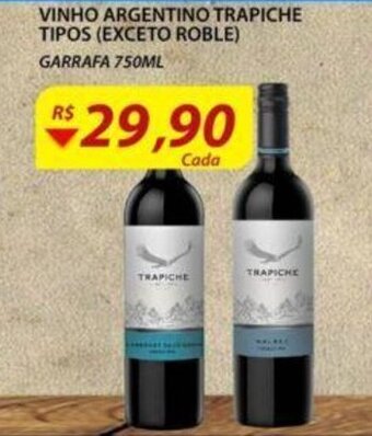 Assaí Atacadista Vinho Argentino Trapiche 750ml oferta