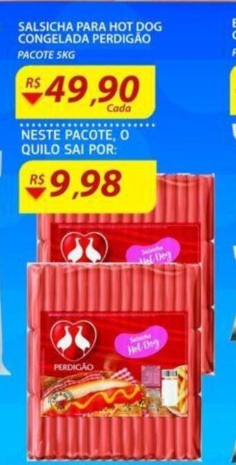 Assaí Atacadista Salsicha Para Hot Dog Congelada Perdigao 5kg oferta