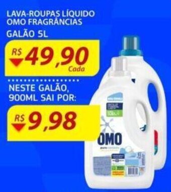 Assaí Atacadista Lava Roupas Liquido Omo Frag. 5L oferta