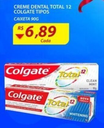 Assaí Atacadista Creme Dental Total 12 Colgate tipos 90g oferta