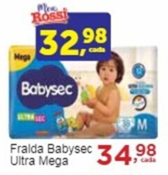 Rossi Supermercado Fralda BabySec Ultra Mega oferta