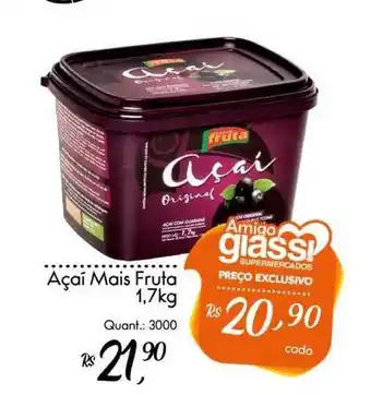 Giassi Supermercados Açaí Mais Fruta 1.7kg oferta