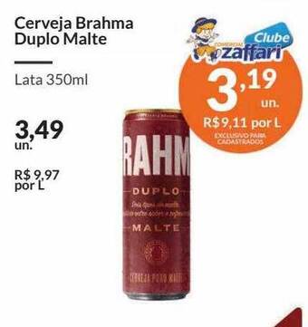 Zaffari Cerveja brahma duplo malte oferta