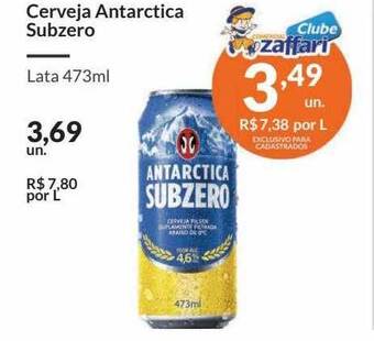 Zaffari Cerveja antarctica subzero oferta